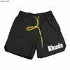 Rhude High -End -Designer -Shorts für Modesticke Spitzen Elastische Freizeitshorts für Männer und Frauen High Street Strand Sport mit 1: 1 Originaletiketten