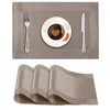 Mats de mesa 1 PPC Runner Corte aislable lavable de mantel lavable impermeable