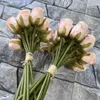 Fleurs décoratives 12pcs Roses Bouquet pour la décoration intérieure Marriage DIY DIY CARSATION DE FLORICES ARRISEMENT