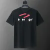 Men camiseta de verão algodão tops letra impressão tshirts o-pescoço de colar de gola redonda casal de manga curta Tampa branca Tamanho asiático