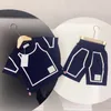 Designer Baby T-shirts Jupe Shorts sets pour enfants ensembles de vêtements gris blanc bleu garçons filles Tshirts de luxe d'été et shorts de survêtement