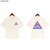 T-shirts de créateurs haut de gamme Rhude pour Meichao Triangle Print Mens and Womens Pure Cotton T-shirt à manches courtes avec des étiquettes originales de 1: 1