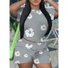 Tasarımcı Kadın Trailtsits Kısa kollu tshirt ve şort 2 iki parçalı set moda boş zaman trend açık göbek ile baharatlı kız