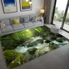 Cenário natural Carpete 3D para sala de estar Green Forest Cacho