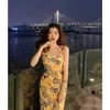 Party Dresses First Love Floral Skirt Women's Summer 2024 Chaoxian Break French Niche Suspender Dress