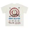 2024 Été Mens T-shirt Designer Classic Graffiti Printed Cotton Hahee Colaire courte T