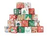 Enveloppe cadeau 24pcs / lot Boîte d'emballage de Noël 7cm