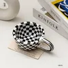 Классические кружки Классическая шахматная доска кофейная кружка винтаж в стиле завтрак