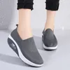 Casual Shoes Women Mesh Breattable Slope Heels Sneakers Platform Anti-Wear Sport Zapatillas de Mujer Wholesale