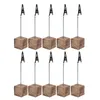 Frames 10pcs Table Place Numéro de carte Cartes avec Nom de base Cube Picture Mémo Clip Clip stands Party Decor