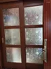 Оконные наклейки замораживаемое непрозрачное стекло самоклеящаяся пленка уединение домашнее декор черное белье из кованого железа Цветок декоративные 60 500 см.