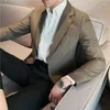 Herenpakken 2024 mode comfortabele Koreaanse versie van casual zakelijke heer Italiaanse trouwjurk in Italiaanse in professionele blazer