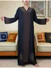 Vêtements ethniques Saudi Arabie Muslimabaya Dubaï Femmes Long Slve Robe France Italie Abaya Clothing Ramadan Prayer Islamic Noble Party T240510