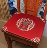Anpassad lycklig tjock djup 4cm stol sittplats kudde för kök matstolar fåtölj kinesiska siden brokad nonslip komfort sätein5967046