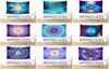 Rainbow Galaxy Astrology Tapases and Energy Medicine Flower of Life Sacred Geometry Symbol Pattern Imprimée Polyester Wall Deco2767934