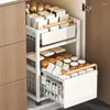 Küche Aufbewahrung 1PC Schieber ausziehbarer Schubladen für Schrank