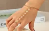 Catena di link bohemian perle braclot donna donna lussuoso metallo in metallo gioielli di dita braccialetti femminile feste di moda inte221799482