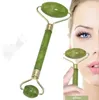 Massage facial jade roller face corps cord de tête de la tête nature de beauté de beauté massage maquilleur jade gua sha outil de beauté 19508558151