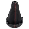 Schalen 6 Geschwindigkeit Schaltgetriebe Schaltknauf mit Gaitor Lederstiefel für Mini Cooper F55 F56 F57 F54 F60 Rot 25117641999