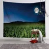 Tapestries Ashou Night Sky Tapestry Star Moon Wall Hanging Decor Slaapkamer Decoratie Huis Home Boho