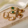 Designerörhängen fyrbladklöver örhänge för kvinnor senior klassisk liten doftande vindörhängen ny klöver öron ring 18k guld ljus lyx flash mens earloop