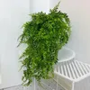 Fleurs décoratives plante artificielle pas flétri pas besoin d'arroser réaliste de la décoration murale suspendue à la recherche de fausses fournitures de rotin