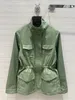 2024 Новая весенняя осень Milan Bunway Jackets Stand Stand Ong Eleve Brand Tome Style Coats Женский дизайнер верхняя одежда 0513-9