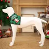 Hundkläder julfest klär sig husdjurskatter och hundar söta jultomtenmönster röd grön svart rutig saliv handduk