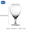 Copa de copa de vino Klp Cóctel de cristal con tallos largos para el hogar rojo y blanco El