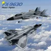 FX9630 RC Aircraft J20 Fighter Remote Control Aircraft Anti Collision Soft Rubber Head Glider with Culvert Design Aircraft RC Toys 240509