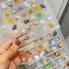 Dekorative Teller Acrylmagnetische Muschelspeicherbox 36/64 Gitter kleine Handwerksorganisatoren Container Rockkollektion für Perlennagelschmuck