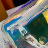 Nieuwe transparante jelly tas Designer koppeling transparante portemonnee PVC transparante cosmetische tas handtas schoudertas luxe ontwerper ritssluitingtas