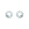 Sailormoon Swarovskis Oreille d'oreille Crystal Autrichien Crim Cerculaire Boucles d'oreilles en cristal gradient bleu pour les femmes avec des boucles d'oreilles en cristal ovales diamant