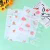 Wrap regalo 10pcs Small Bear Daisy Peach Plastic Bag con maniglia Pretty Mini Mini misto Gioielli Orenatura Shopping Cascia