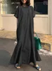 Robes sexy urbaines mode d'été d'été zanzea femme élégante courte slve solide robe longue rythmes décontractés de vacances vestido robe femme 2024 t240510
