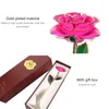 Tasses Saucers 1pc Simulation Ornement Rose Ornement Gold Flower Crafts Romantic Gift