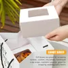 Gift Wrap 50 Pieces Mini Kraft Paper Box With Window Present Packaging Treat For Homemade Soap Bakery Candy