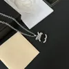 Collier de créateur de lettres c-en-lettre en cuivre en cuivre en laiton 18K