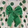 Mädchenkleider Baby Sommer Baumwollpunkt Druck Bow Kurzärmelde Kleid Mode koreanische Version Strand Strand