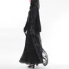 Vêtements ethniques 2021 Summer Abaya Dubai Femmes Longé Lace Mesh Kimono Cardigan Muslim Hijab Dress Kaftan Abayas Turkish Islamic Clothing T240510