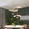 Modern LED Hanging Lamps for Ceiling Staircase Lotus Leaf Pendant Lights Hotel Shop Chandelier Loft Room Decor Homelight Lustre