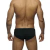 Briefas de natação masculina feminina Moda elástica de retalhos de retalhos com bloco sexy na cintura baixa u convexo de praia masculino maiô
