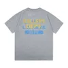 남성 젤리를위한 세척 된 디자이너 셔츠 미국 트렌디 클래식 에디션 인쇄 느슨한 남자 티셔츠