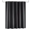 Shower Curtains Heavy Duty Solid Curtain Fabric Waterproof Bathroom Long Stall Size 230Cm Black White Grey Brown Blue Color Drop Deliv Dhgu1