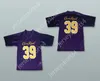 Custom Any Nom Number Mens Youth / Kids Crown Royal 39 Purple Football Jersey Top cousé S-6XL