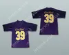 Personalizado qualquer nome Número Mens Youth/Kids Crown Royal 39 Purple Football Jersey Top Stitched S-6xl