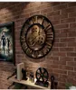 豪華なウォールクロック工業用具壁時計装飾レトロメタル産業エイジスタイルルーム装飾壁アート装飾261B2949517