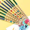 Pencils 10 pieces/batch DIY cute professional colored pencils colored pencils wooden rainbow colored pencils for painting sets colored children d240510