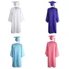 Set di abbigliamento abito di laurea Cap Cap Cap Academic Robe University 2024 Mortarbo di chiusura zip per adulti