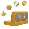 Stol täcker 2 st/set stretch rv Dinette Cushion Polar Fleece Armless SOFA Cover Camper Car Restaurant Cafe Bench ryggstöddekor